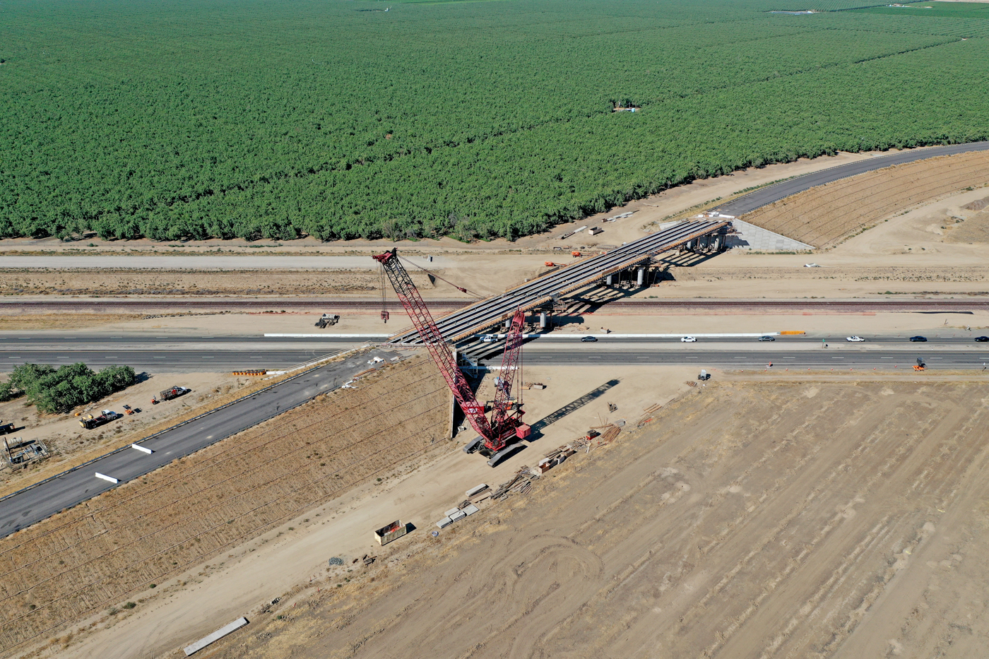 Merced Avenue Grade Separation (drone view)