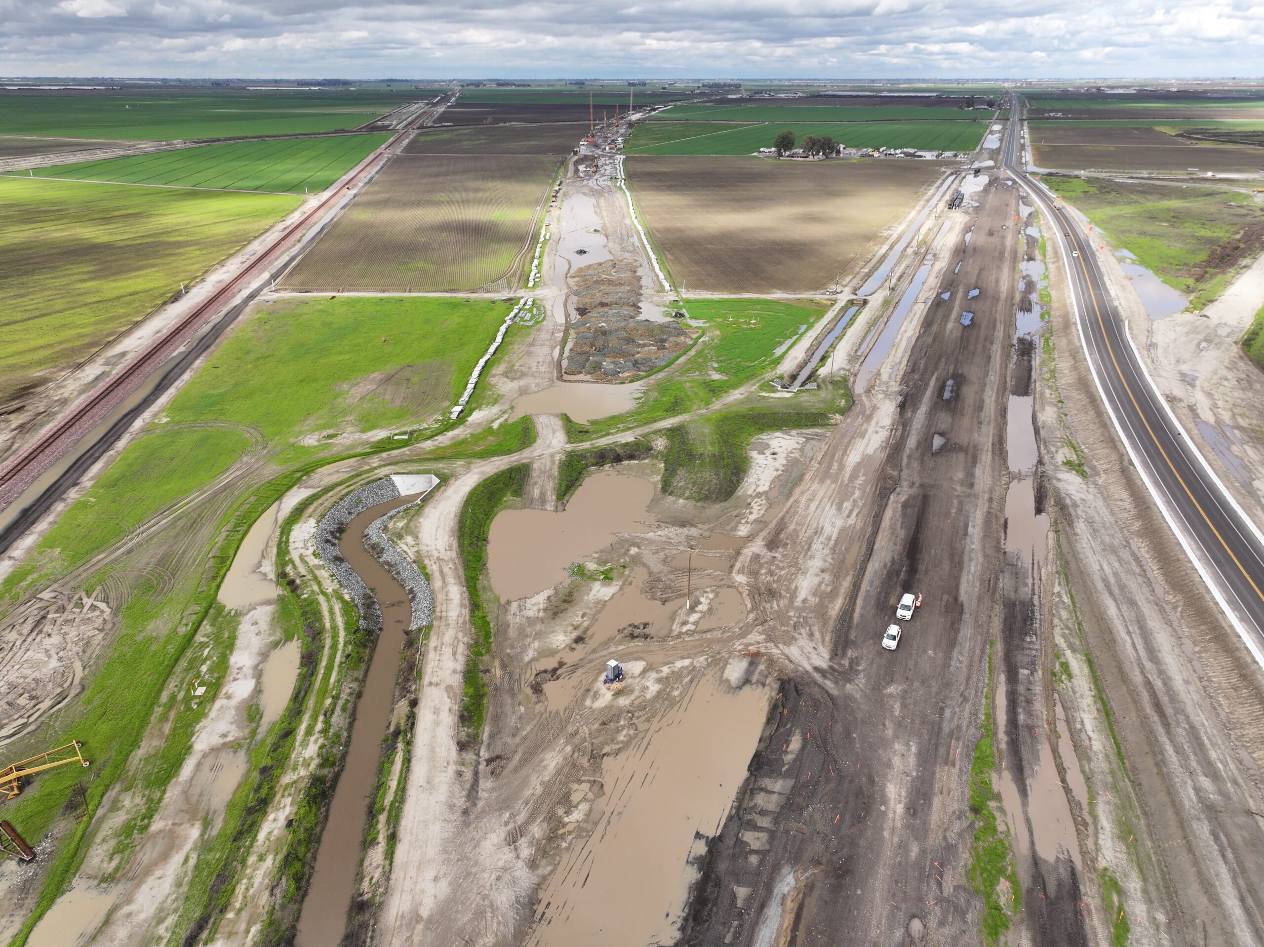State Route 43 Curved Bridge (drone view)